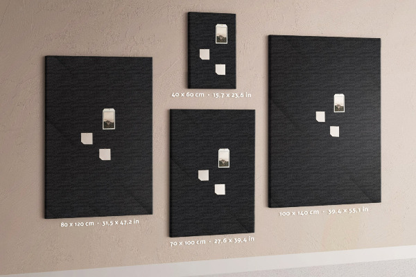 Kurk bedrukken zwart schoolbord met een minimalistisch design