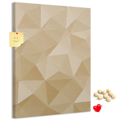 Kurk bedrukken geometrische vormen in beige en bruine tinten