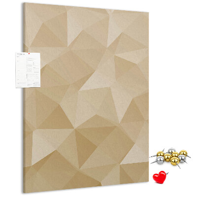 Kurk bedrukken geometrische vormen in beige en bruine tinten