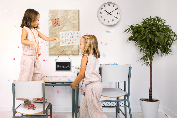 Kurk bedrukken geometrische vormen in beige en bruine tinten