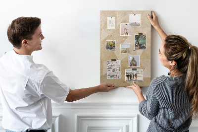 Kurk bedrukken geometrische vormen in beige en bruine tinten