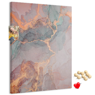 Kurk met bedrukking abstract patroon met fijne nerven