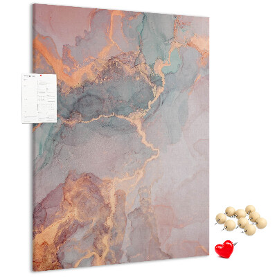 Kurk met bedrukking abstract patroon met fijne nerven