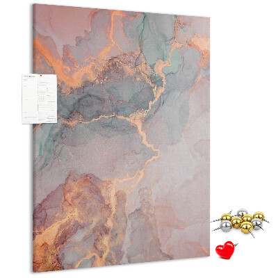 Kurk met bedrukking abstract patroon met fijne nerven