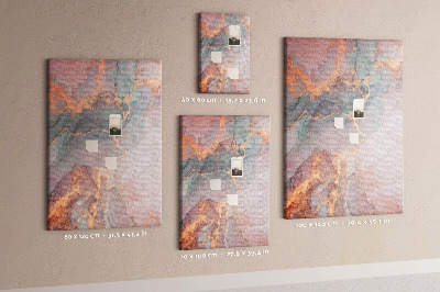 Kurk met bedrukking abstract patroon met fijne nerven