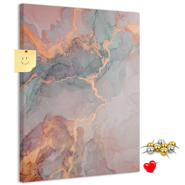 Kurk met bedrukking abstract patroon met fijne nerven