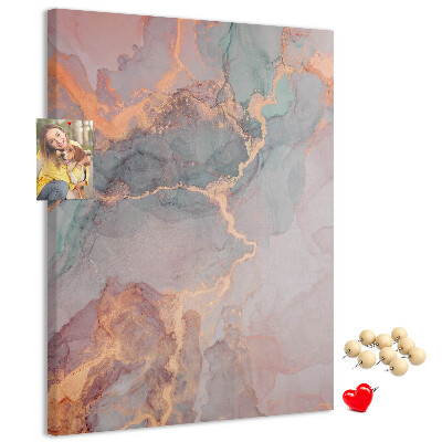 Kurk met bedrukking abstract patroon met fijne nerven