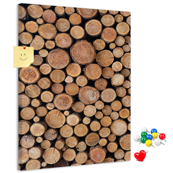 Bedrukte kurk natuurlijk hout in ronde vorm
