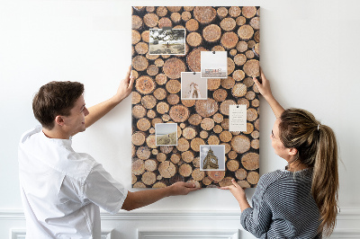 Bedrukte kurk natuurlijk hout in ronde vorm