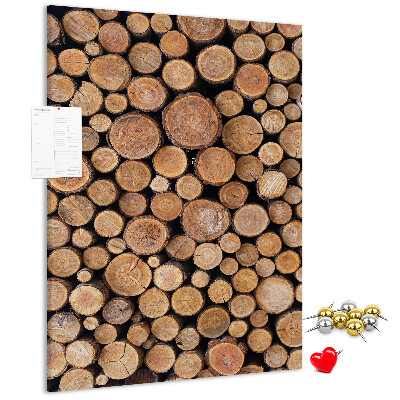 Bedrukte kurk natuurlijk hout in ronde vorm