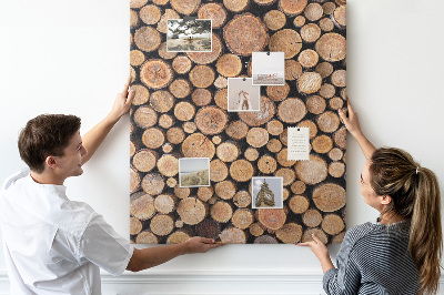 Bedrukte kurk natuurlijk hout in ronde vorm