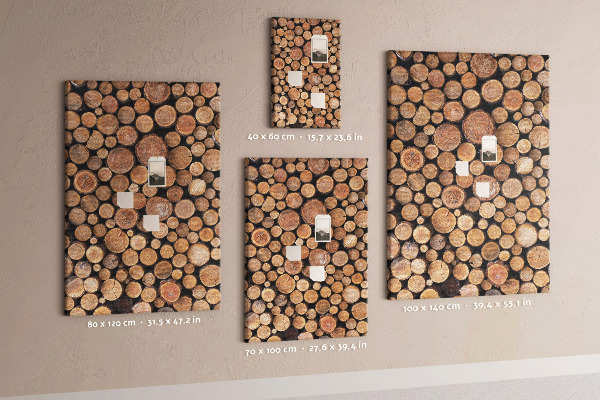 Bedrukte kurk natuurlijk hout in ronde vorm