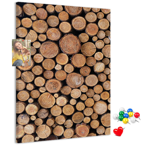 Bedrukte kurk natuurlijk hout in ronde vorm