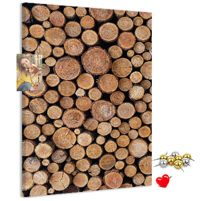 Bedrukte kurk natuurlijk hout in ronde vorm