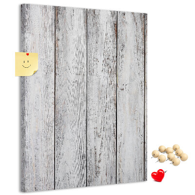 Memobord van kurk in grijstinten met een houtlook
