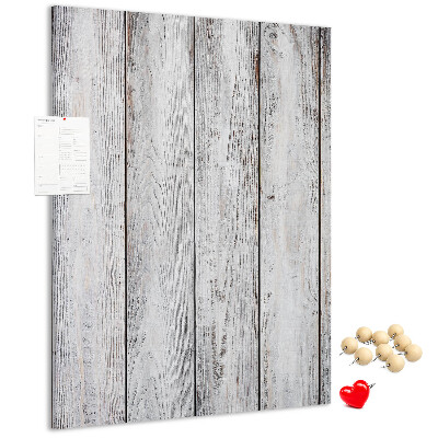 Memobord van kurk in grijstinten met een houtlook