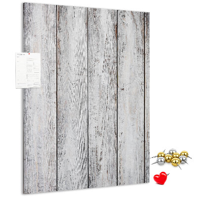 Memobord van kurk in grijstinten met een houtlook