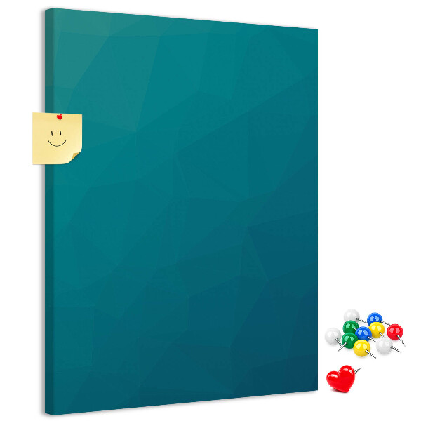 met geometrische blauwtinten op de achtergrond