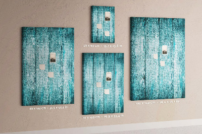Kurk bedrukken zonnige blauwe houten planken op de achtergrond