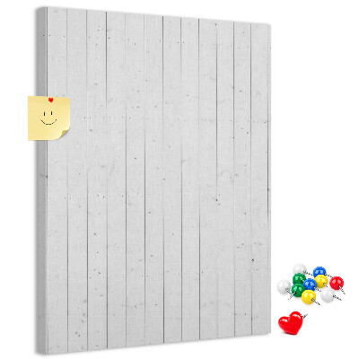 Kurken prikbord met lichte houtstructuur