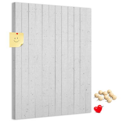 Kurken prikbord met lichte houtstructuur