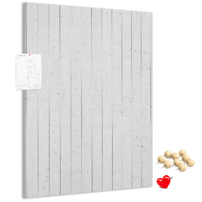 Kurken prikbord met lichte houtstructuur