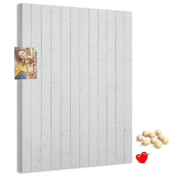 Kurken prikbord met lichte houtstructuur