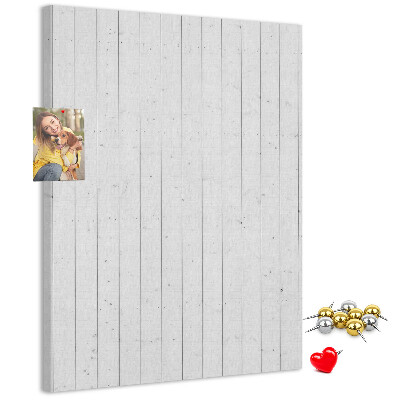 Kurken prikbord met lichte houtstructuur