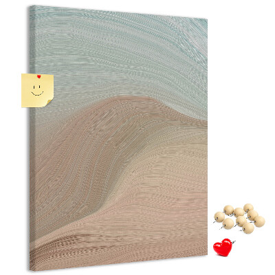 Kurk met bedrukking fijne golven in pasteltinten