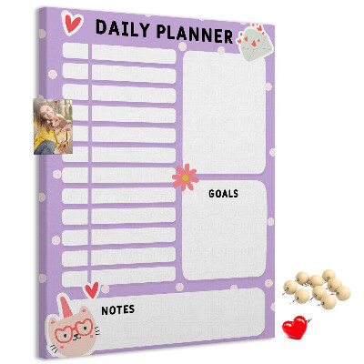 Dagplanner van kurk in pastelkleuren