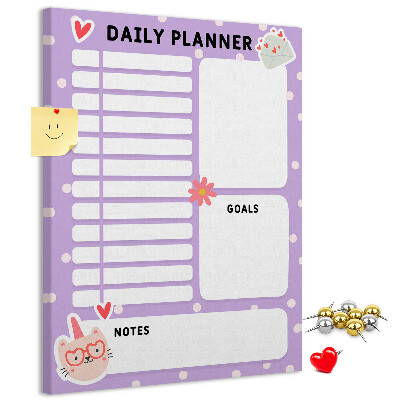 Dagplanner van kurk in pastelkleuren