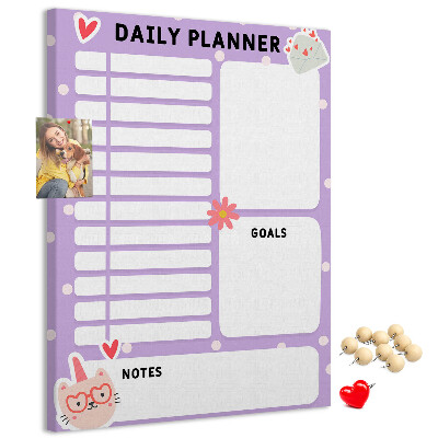 Dagplanner van kurk in pastelkleuren