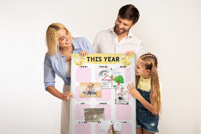 Kurk kalender met vrolijk vogelmotief