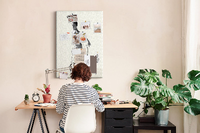 Kurken prikbord Dansen in een netwerk van onzichtbare draden