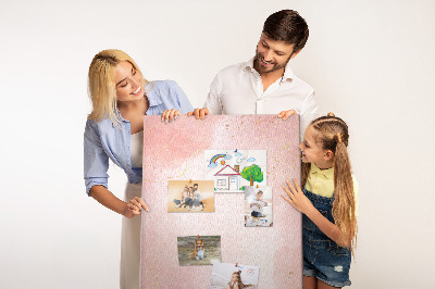 Kurk bedrukken met een delicate roze achtergrond en gouden accenten