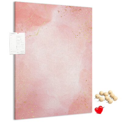 Kurk bedrukken met een delicate roze achtergrond en gouden accenten