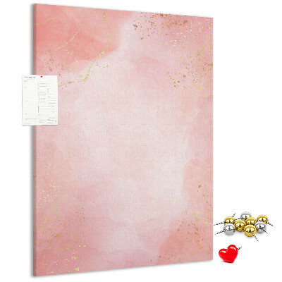 Kurk bedrukken met een delicate roze achtergrond en gouden accenten