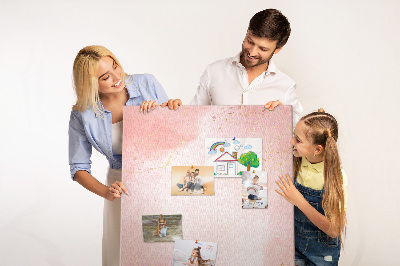 Kurk bedrukken met een delicate roze achtergrond en gouden accenten