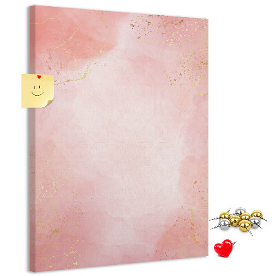 Kurk bedrukken met een delicate roze achtergrond en gouden accenten