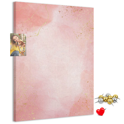Kurk bedrukken met een delicate roze achtergrond en gouden accenten