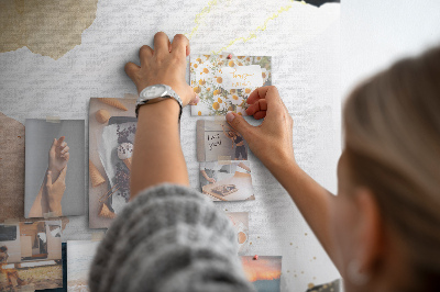 Kurk bedrukken met abstracte stippen in gedempte kleuren