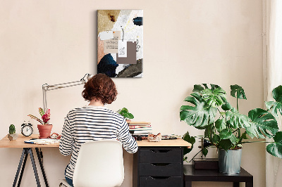 Kurk bedrukken met abstracte stippen in gedempte kleuren