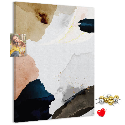 Kurk bedrukken met abstracte stippen in gedempte kleuren