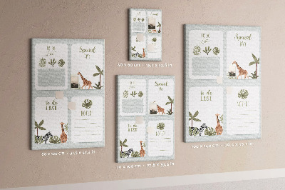 Kurk bedrukken met junglethema en exotische dieren