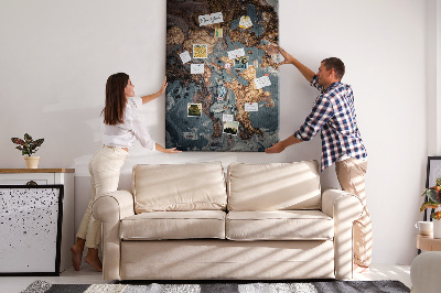Kurk met bedrukking abstracte golven met een metallic accent
