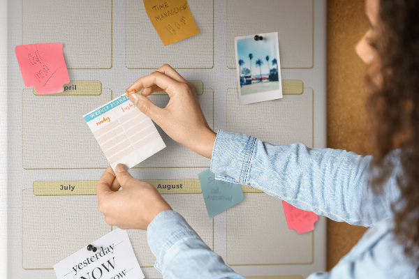 Kurk bedrukken jaarlijkse kalender voor evenementenplanning