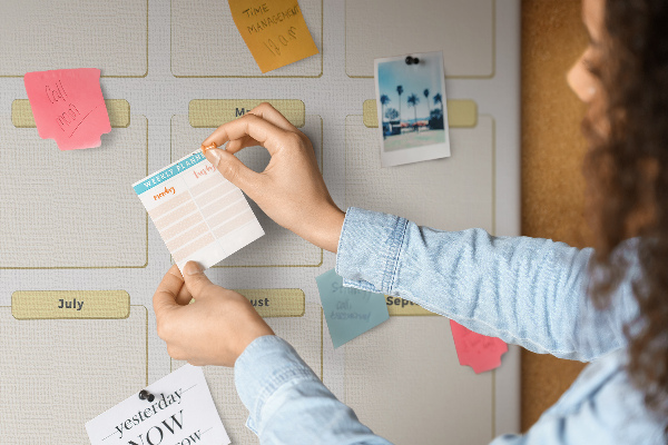 Kurk bedrukken jaarlijkse kalender voor evenementenplanning