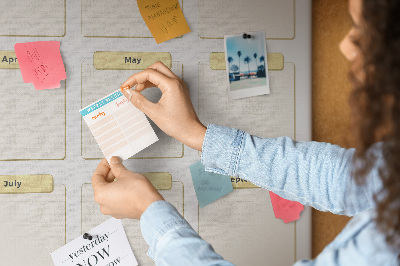 Kurk bedrukken jaarlijkse kalender voor evenementenplanning