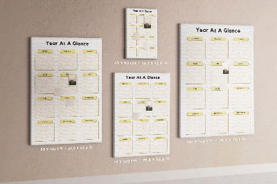 Kurk bedrukken jaarlijkse kalender voor evenementenplanning