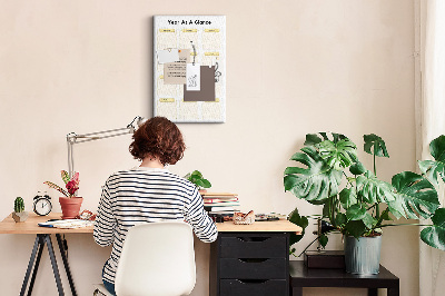 Kurk bedrukken jaarlijkse kalender voor evenementenplanning